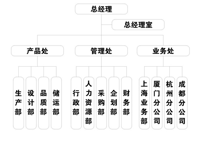 公司組織機構(gòu)圖